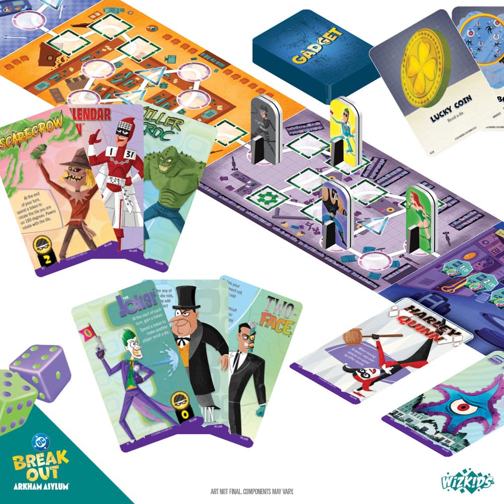 DC Breakout: Arkham Asylum Game Juego de Cartas *Edición Inglés*