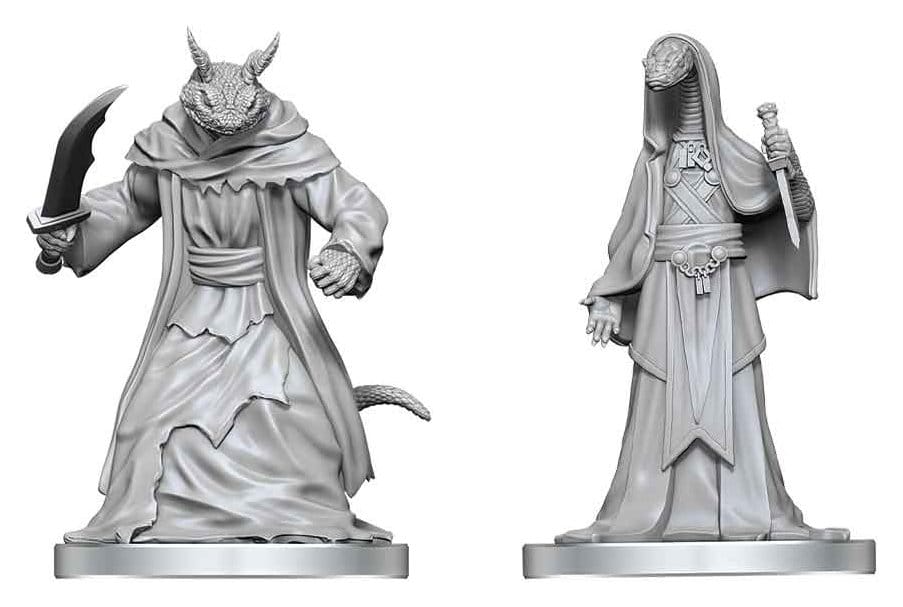 Pathfinder Battles Deep Cuts Miniatura sin pintar Zyss & Aapoph Serpentfolk 13 cm