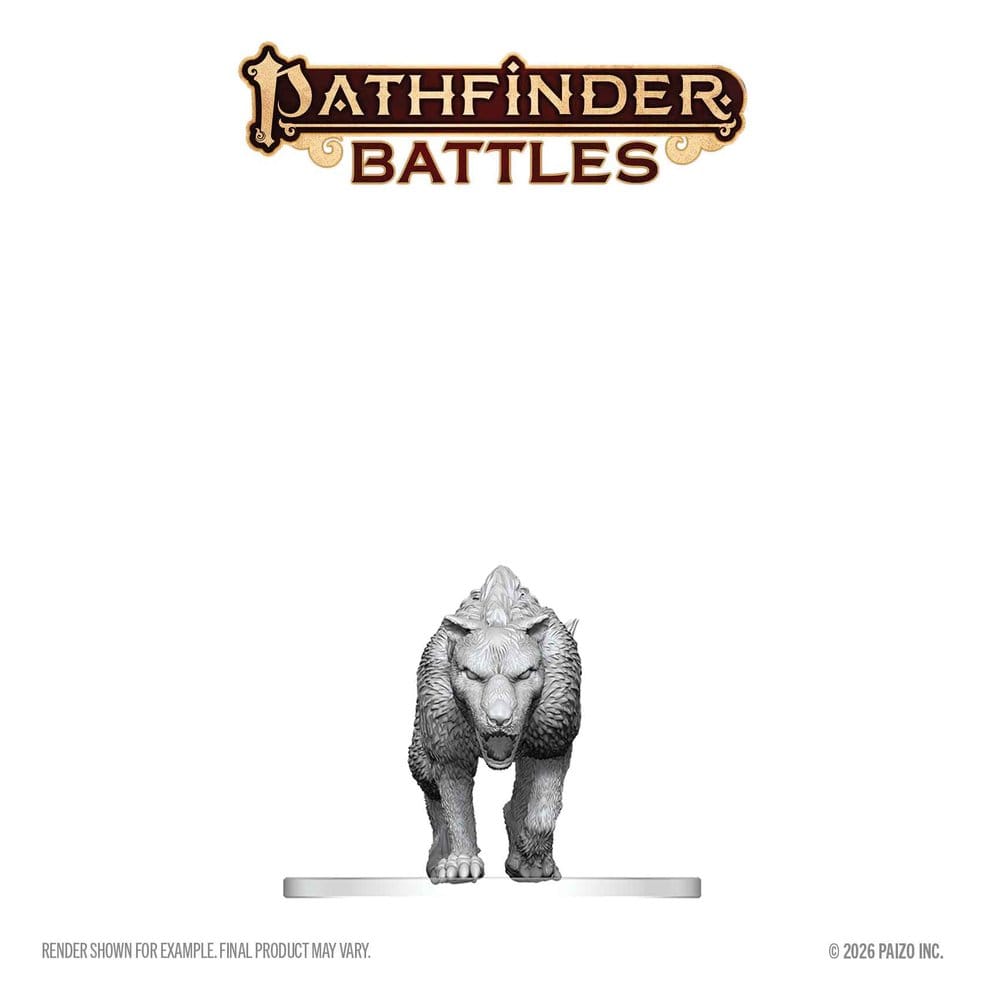 Pathfinder Battles Deep Cuts Miniatura sin pintar Hyaenodon 13 cm