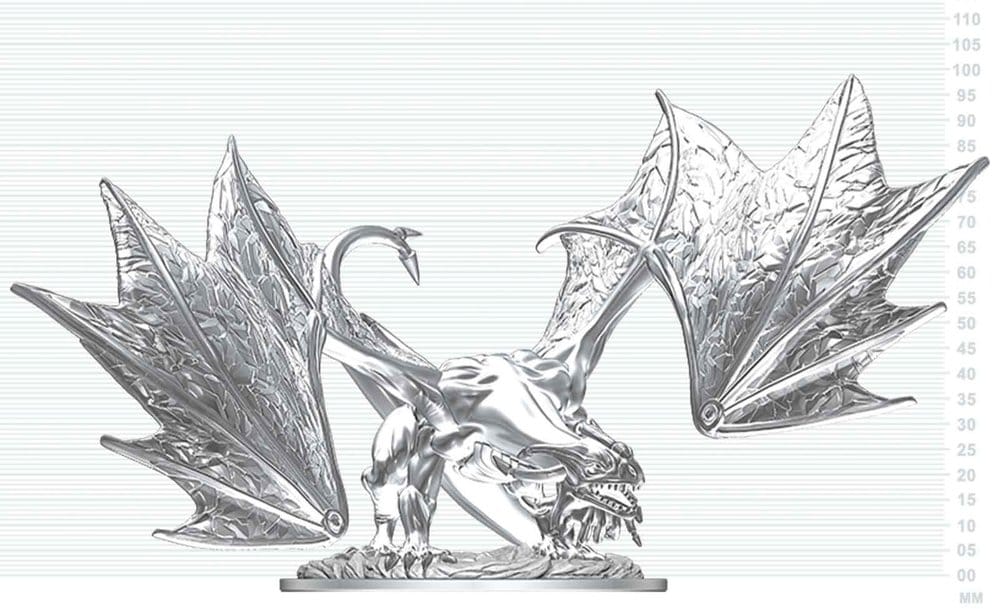 Dungeons & Dragons Nolzur's Marvelous Miniatures Miniatura sin pintar Joven Dragón de Zafiro 20 cm Frikytopia