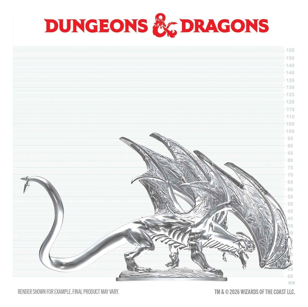 Dungeons & Dragons Nolzur's Marvelous Miniatures Miniatura sin pintar Joven Dragón de Zafiro 20 cm