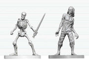 Dungeons & Dragons Nolzur's Marvelous Miniatures Miniatura sin pintar Zombie & Skeleton 14 cm