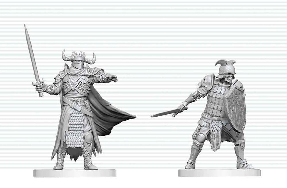 Dungeons & Dragons Nolzur's Marvelous Miniatures Miniatura sin pintar Caballero de la Muerte & Aspirante a Caballero de la Muerte 14 cm Frikytopia