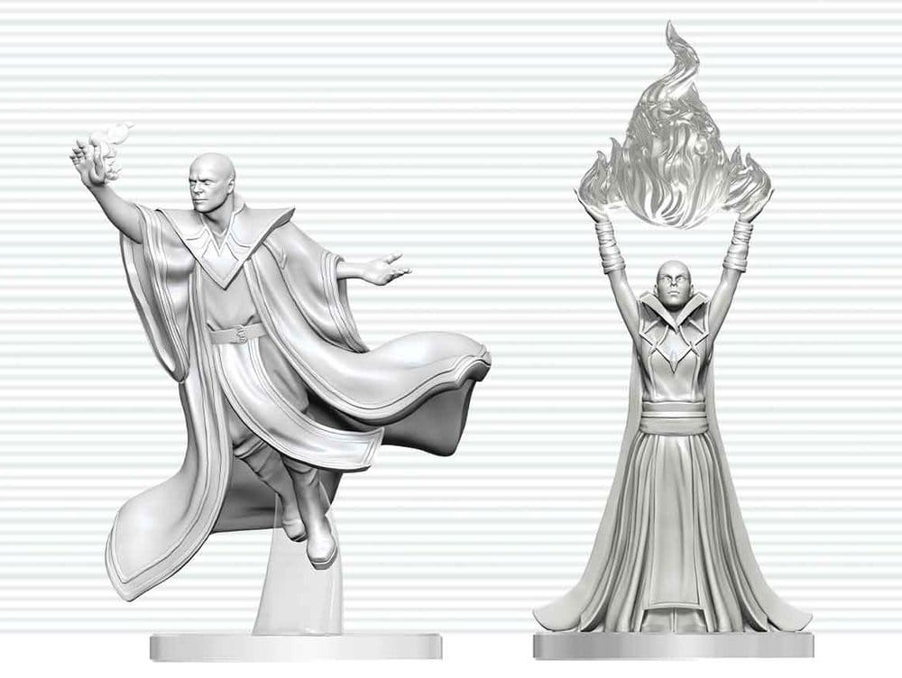 Dungeons & Dragons Nolzur's Marvelous Miniatures Miniatura sin pintar Mago Mago Rojo & Archimago 14 cm
