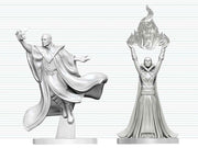 Dungeons & Dragons Nolzur's Marvelous Miniatures Miniatura sin pintar Mago Mago Rojo & Archimago 14 cm