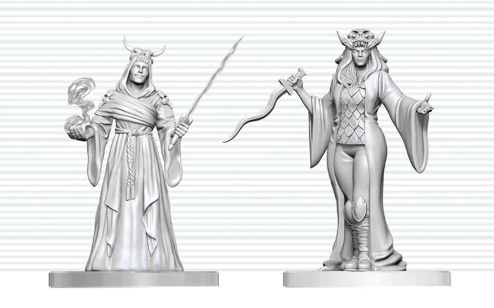 Dungeons & Dragons Nolzur's Marvelous Miniatures Miniatura sin pintar Fanático cultista & Hierofante 14 cm Frikytopia