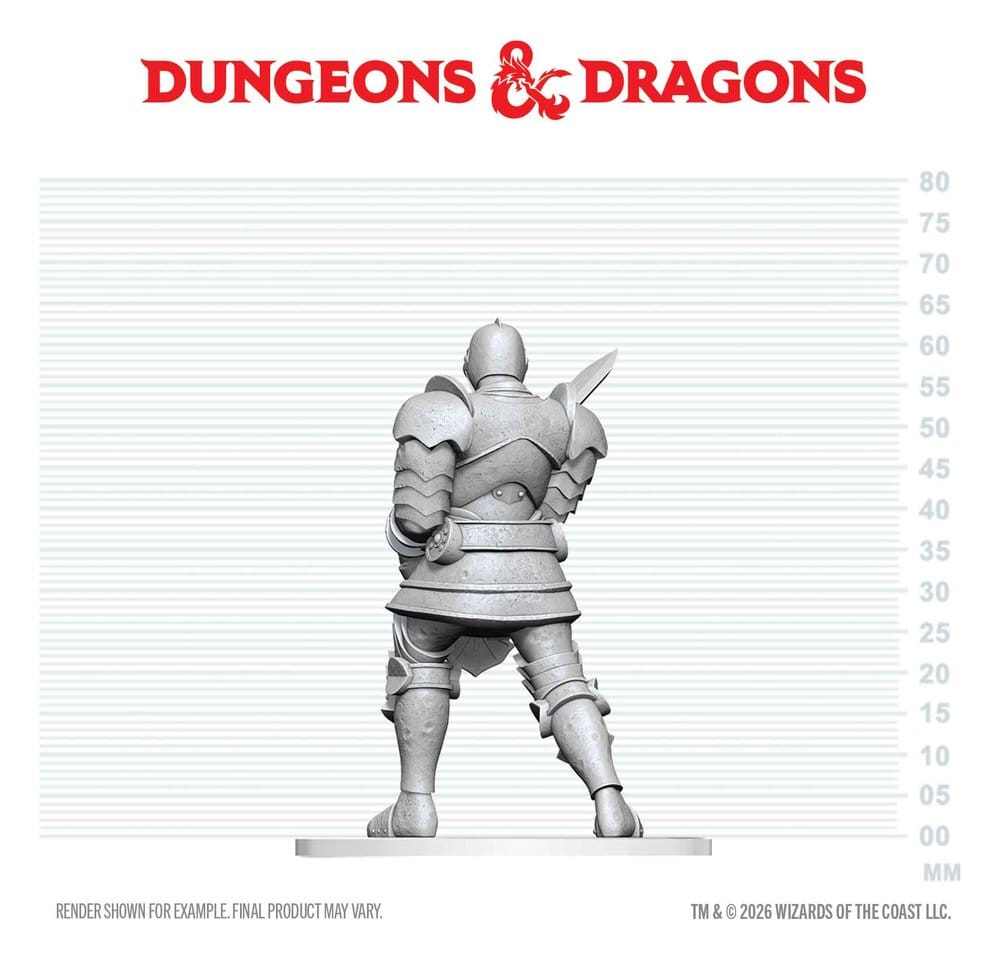 Dungeons & Dragons Nolzur's Marvelous Miniatures Miniatura sin pintar Red Knight Guardian Golem 14 cm