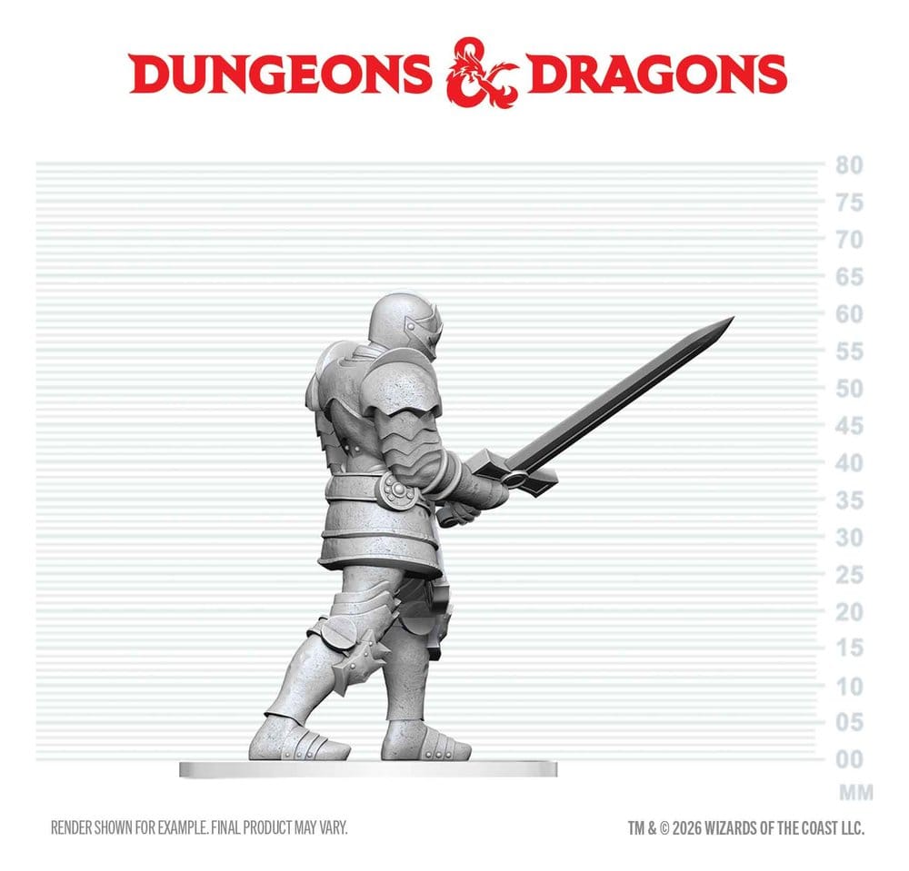 Dungeons & Dragons Nolzur's Marvelous Miniatures Miniatura sin pintar Red Knight Guardian Golem 14 cm