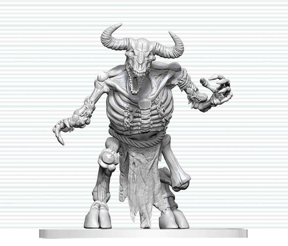 Dungeons & Dragons Nolzur's Marvelous Miniatures Miniatura sin pintar Esqueleto de Minotauro 17 cm