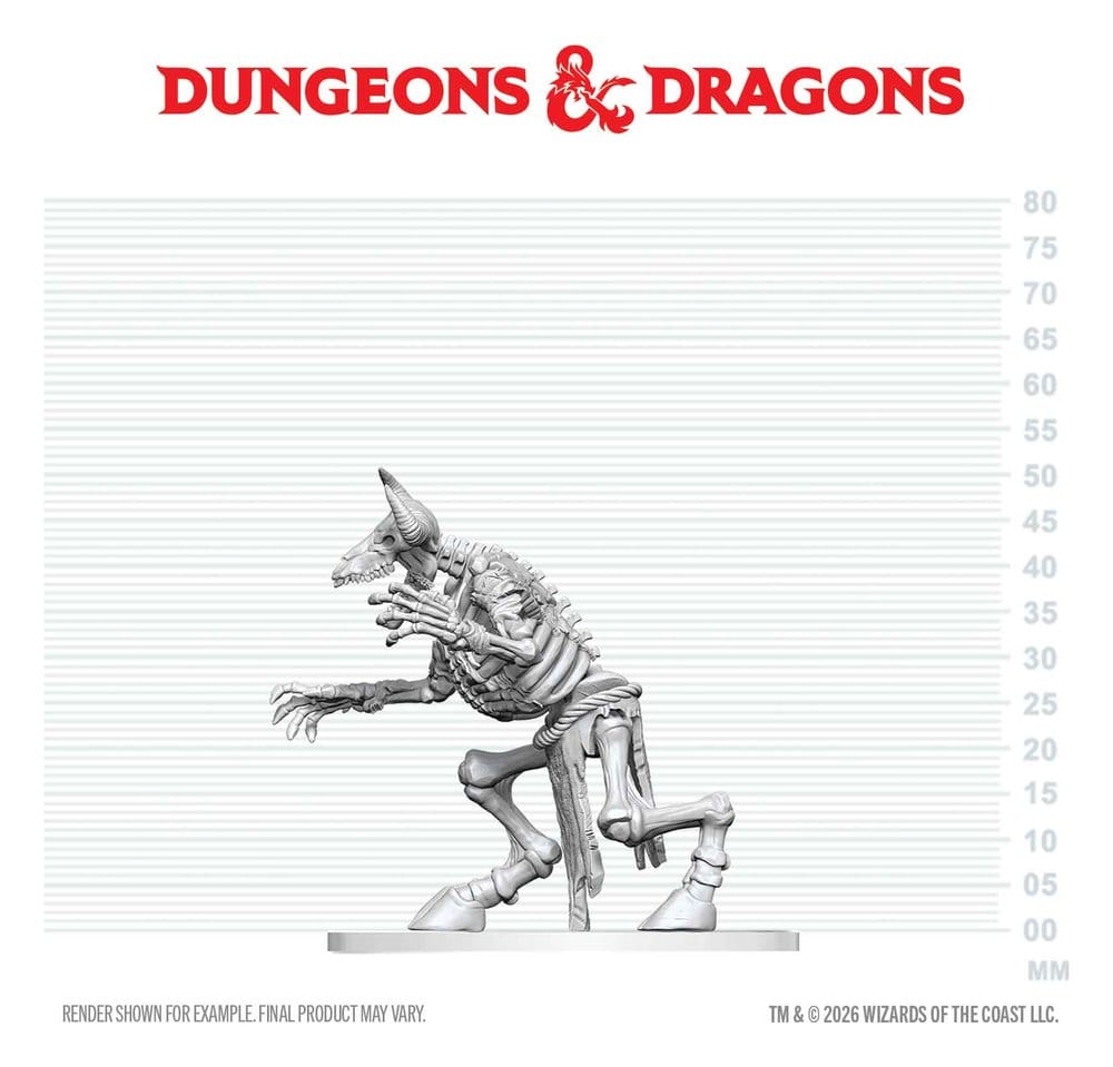 Dungeons & Dragons Nolzur's Marvelous Miniatures Miniatura sin pintar Esqueleto de Minotauro 17 cm