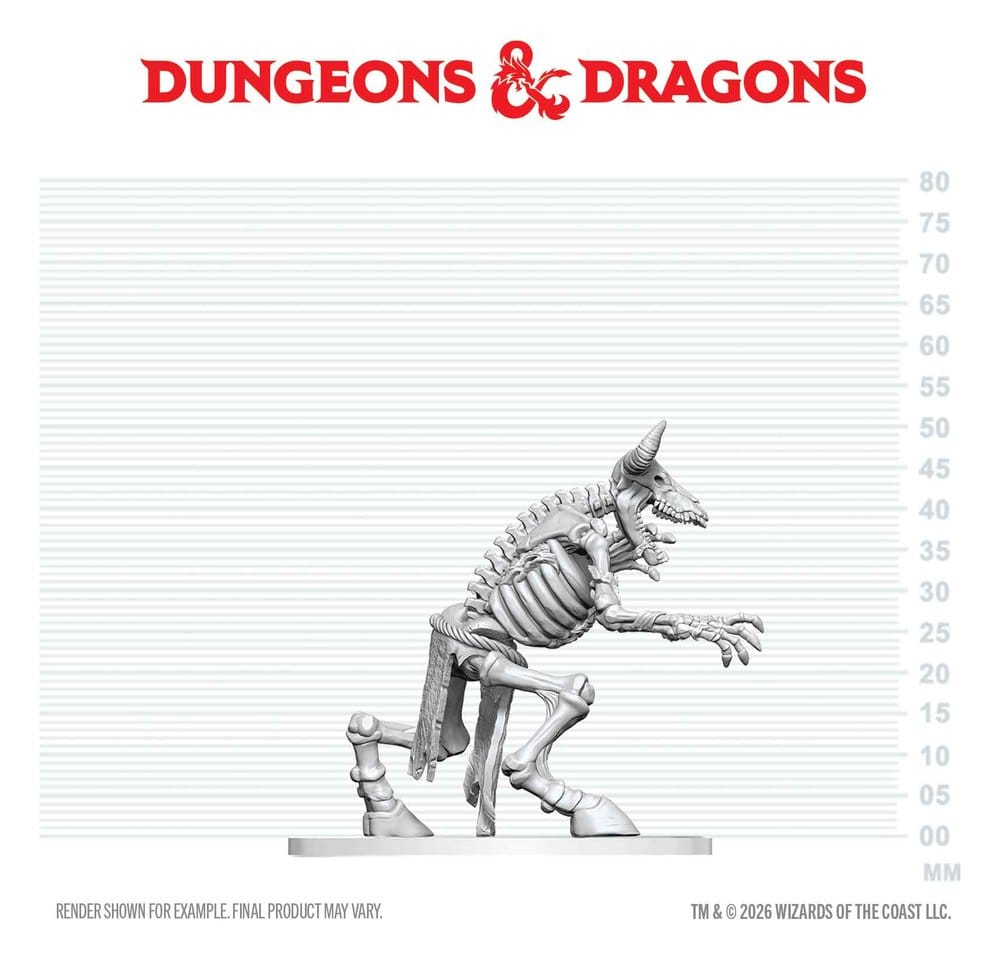 Dungeons & Dragons Nolzur's Marvelous Miniatures Miniatura sin pintar Esqueleto de Minotauro 17 cm