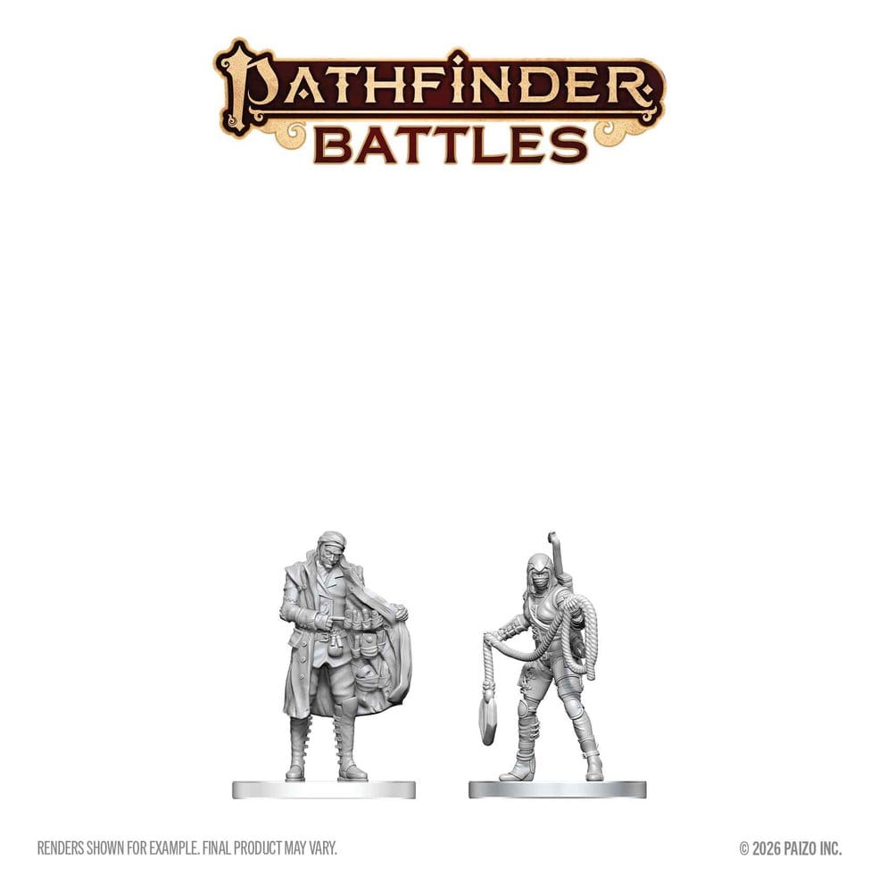 Pathfinder Battles Deep Cuts Miniatura sin pintar Burglar & Fence 14 cm