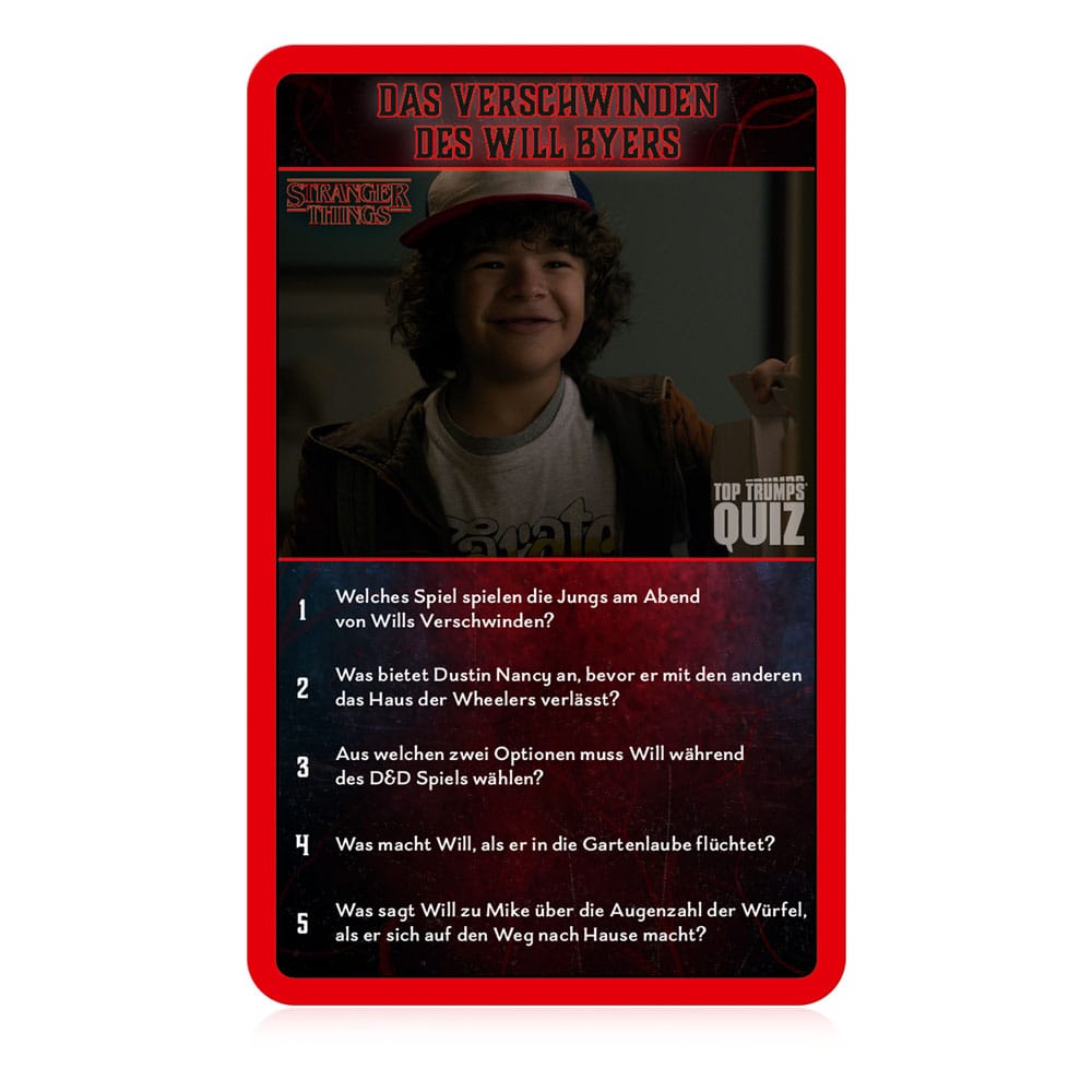 Stranger Things Juego de cartas Top Trumps Quiz *Edición Alemán*