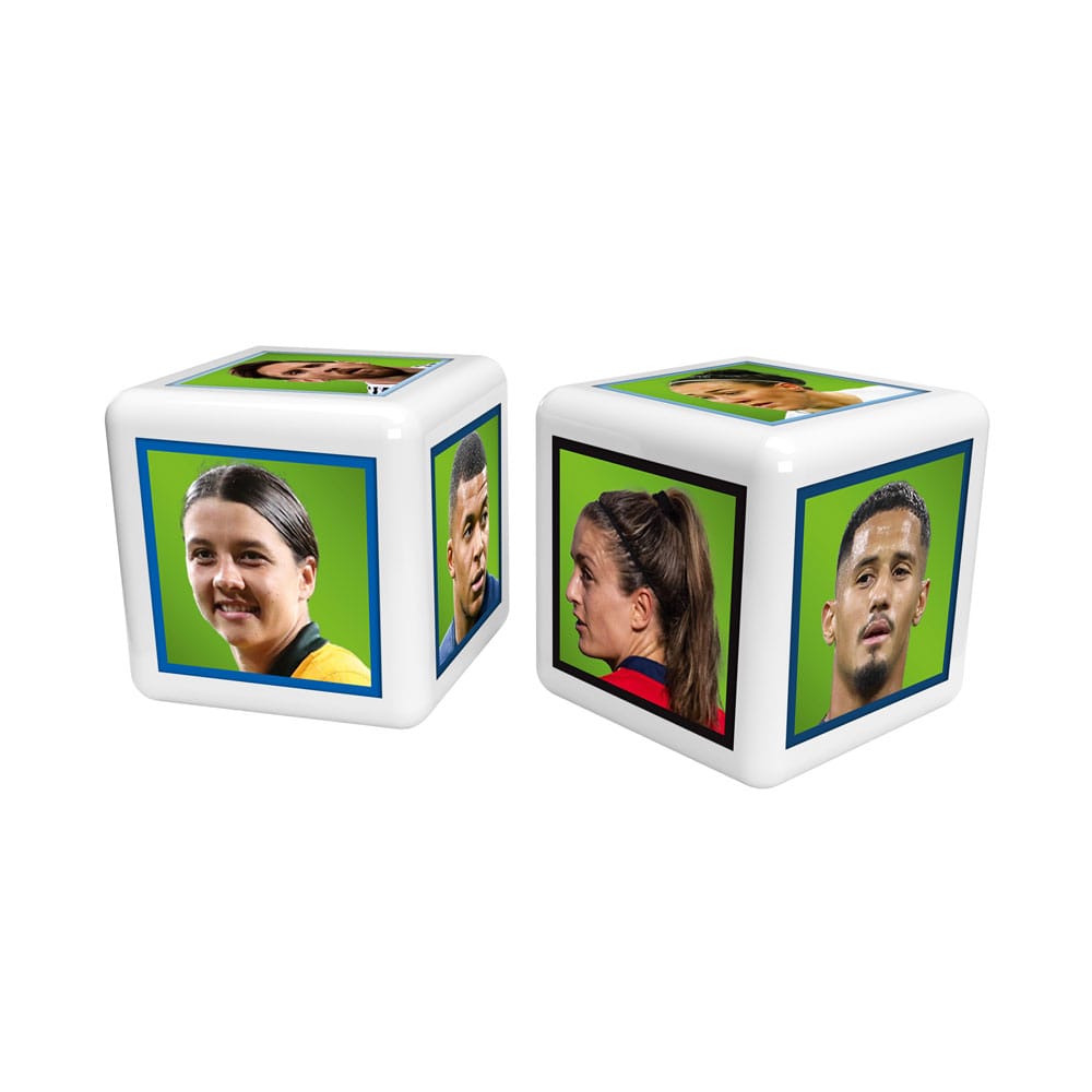 Estrellas mundiales de fútbol Top Trumps Match - The Crazy Cube Game Green Version