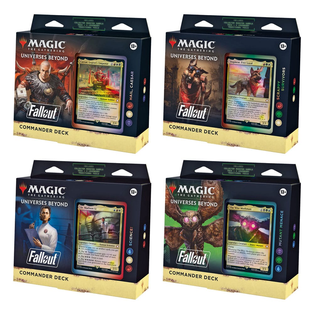 Magic the Gathering Universes Beyond: Fallout Mazos de Commander Caja (4) inglés Frikytopia