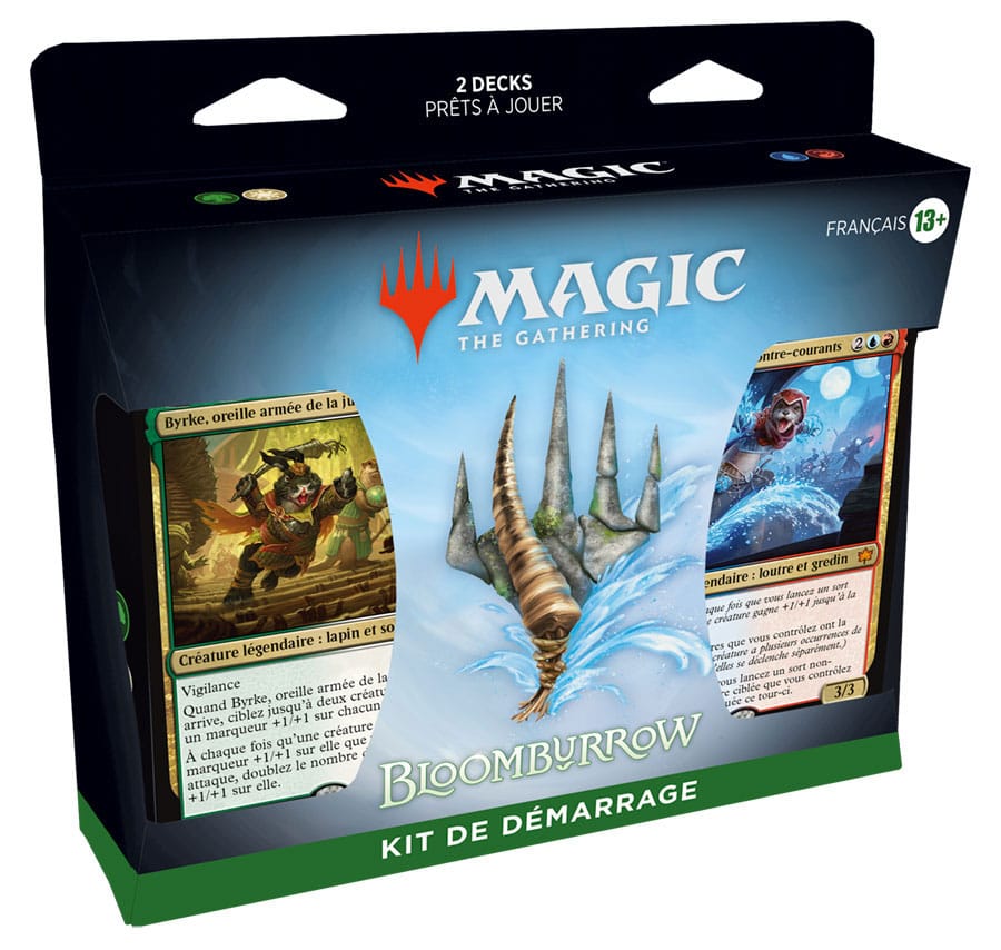 Magic the Gathering Bloomburrow Caja de Kits de inicio de 2024 (12) francés Frikytopia