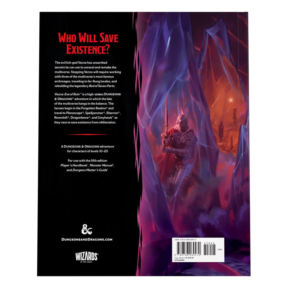Dungeons & Dragons RPG aventura Vecna: Eve of Ruin Inglés