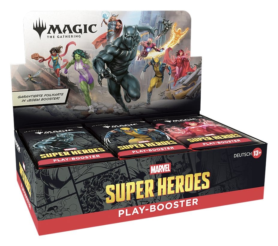 Magic the Gathering Marvel Super Heroes Caja de Sobres de Juego (30) alemán