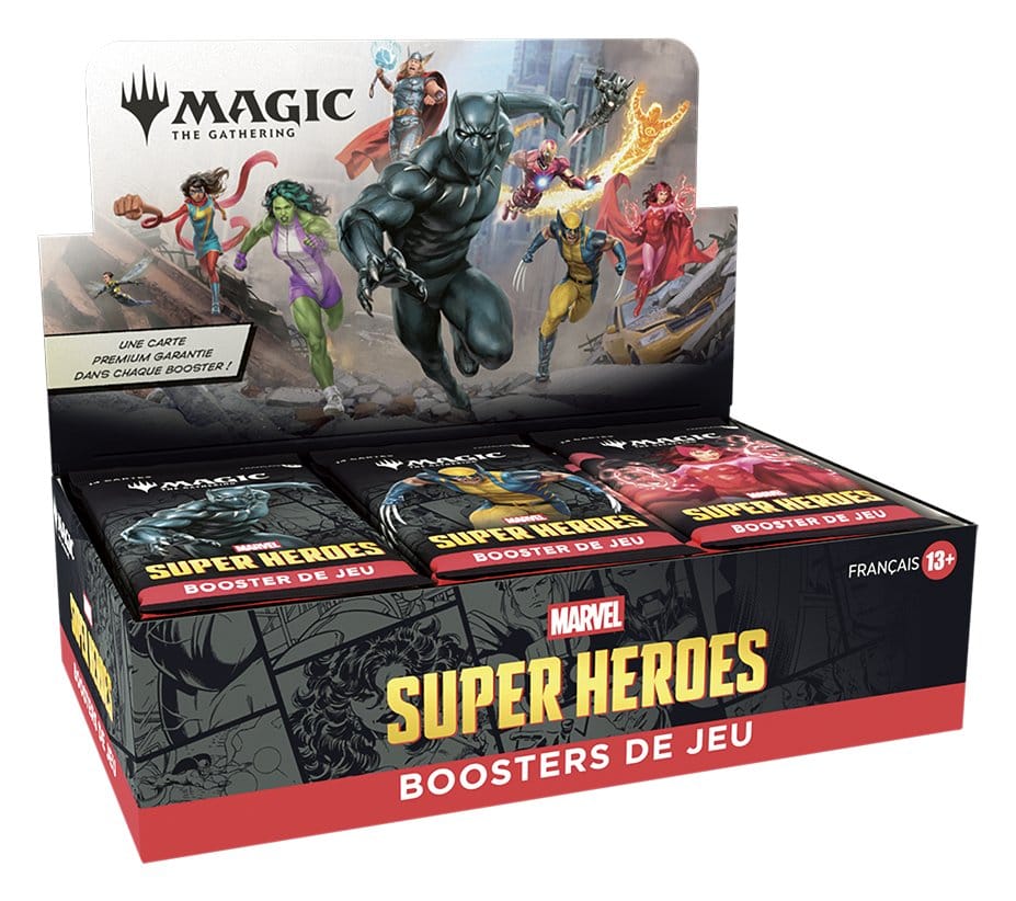 Magic the Gathering Marvel Super Heroes Caja de Sobres de Juego (30) francés