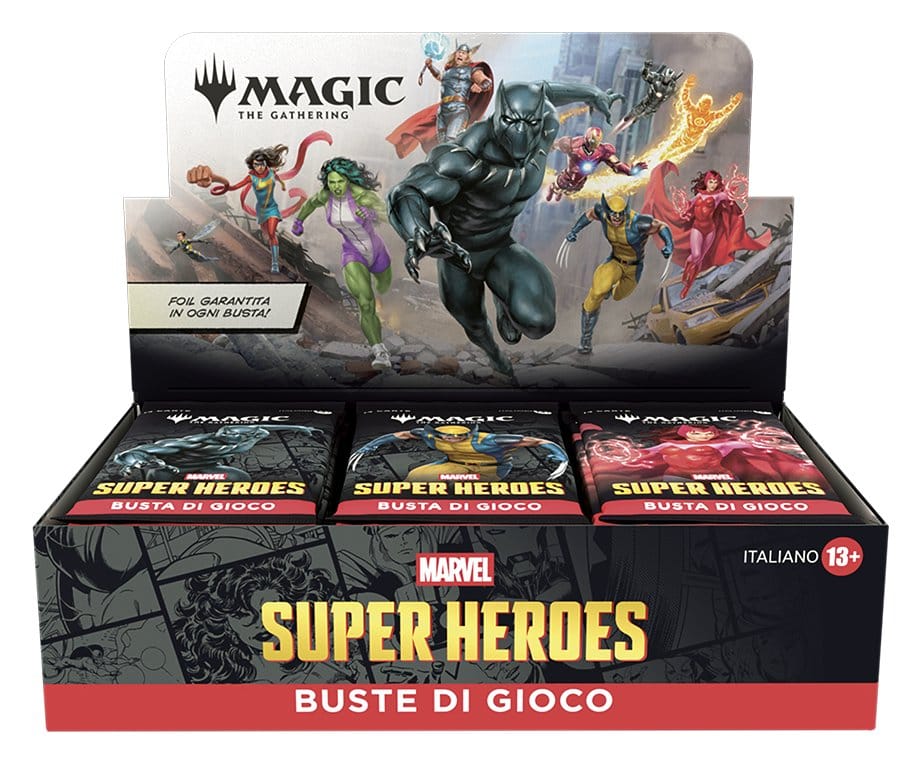 Magic the Gathering Marvel Super Heroes Caja de Sobres de Juego (30) italiano