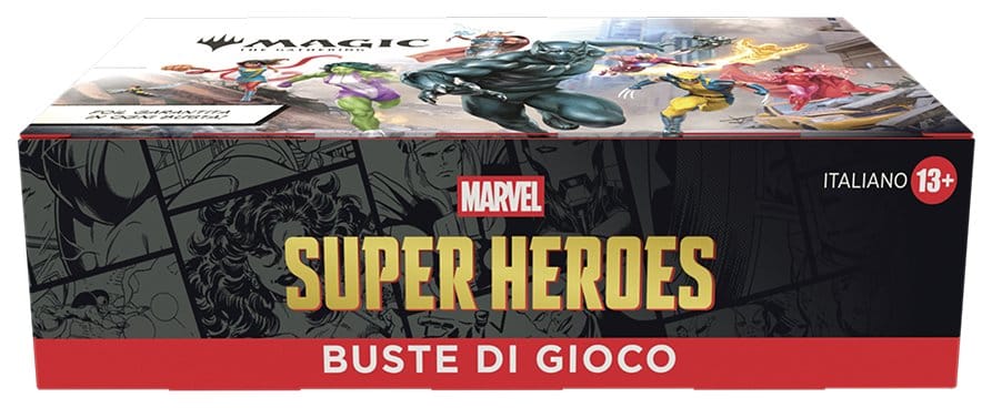 Magic the Gathering Marvel Super Heroes Caja de Sobres de Juego (30) italiano