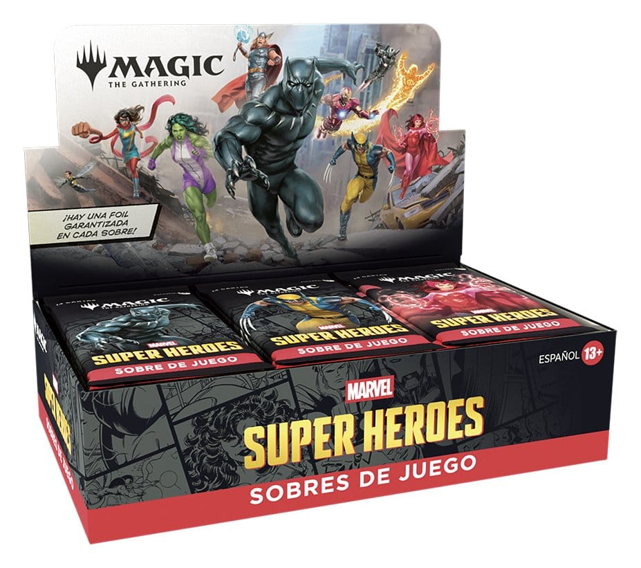 Magic the Gathering Marvel Super Heroes Caja de Sobres de Juego (30) castellano