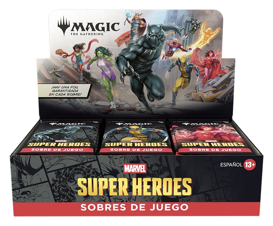 Magic the Gathering Marvel Super Heroes Caja de Sobres de Juego (30) castellano