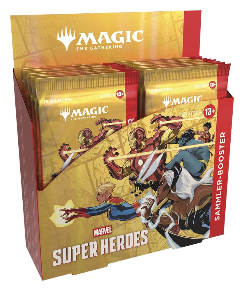 Magic the Gathering Marvel Super Heroes Caja de Sobres de coleccionista (12) alemán
