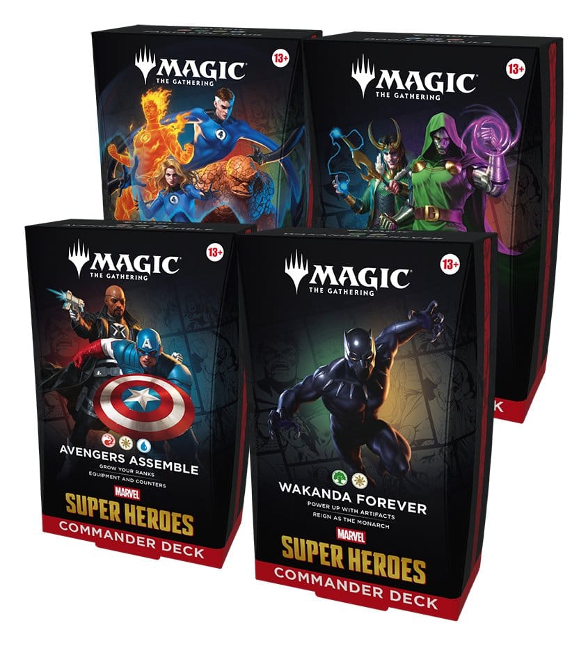 Magic the Gathering Marvel Super Heroes Commander Decks Caja (4) inglés Frikytopia