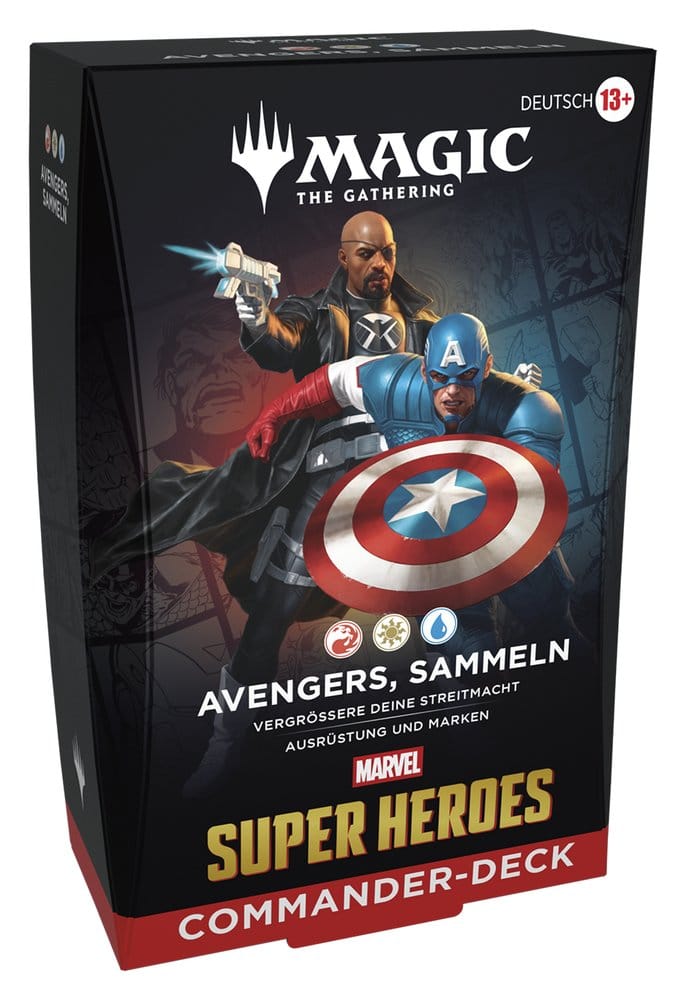 Magic the Gathering Marvel Super Heroes Commander Decks Caja (4) alemán
