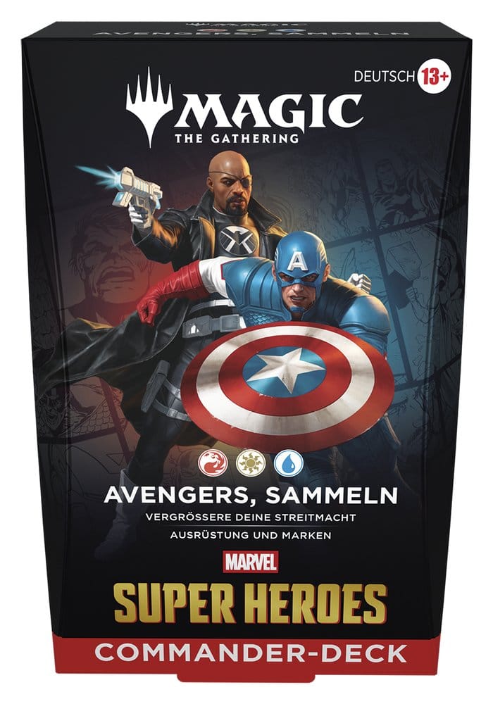 Magic the Gathering Marvel Super Heroes Commander Decks Caja (4) alemán