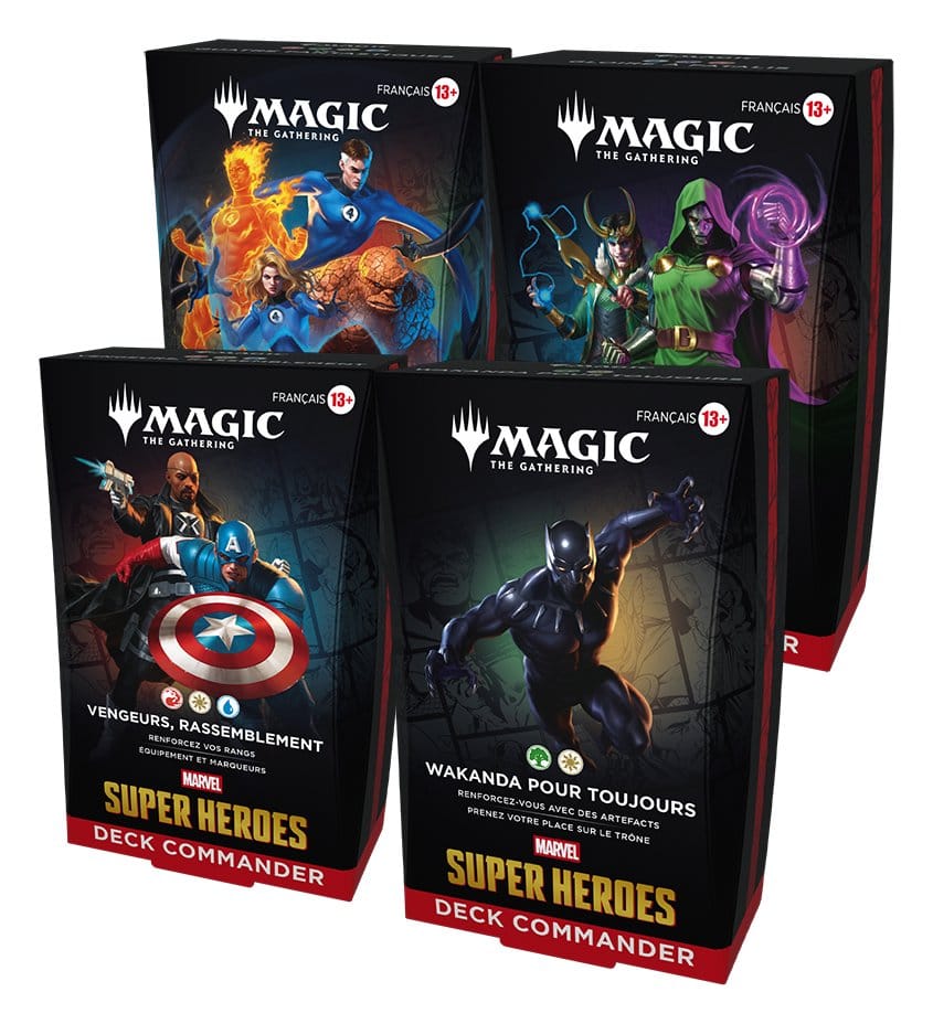 Magic the Gathering Marvel Super Heroes Commander Decks Caja (4) francés Frikytopia