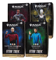 Magic the Gathering Star Trek Mazos de Commander Caja (4) alemán