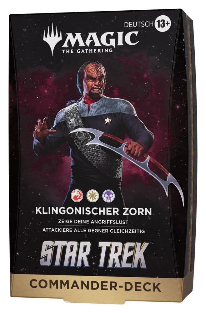 Magic the Gathering Star Trek Mazos de Commander Caja (4) alemán
