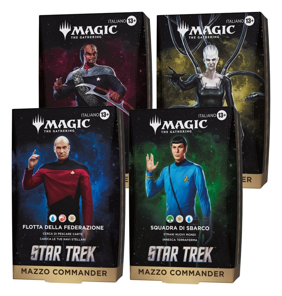 Magic the Gathering Star Trek Mazos de Commander Caja (4) italiano Frikytopia