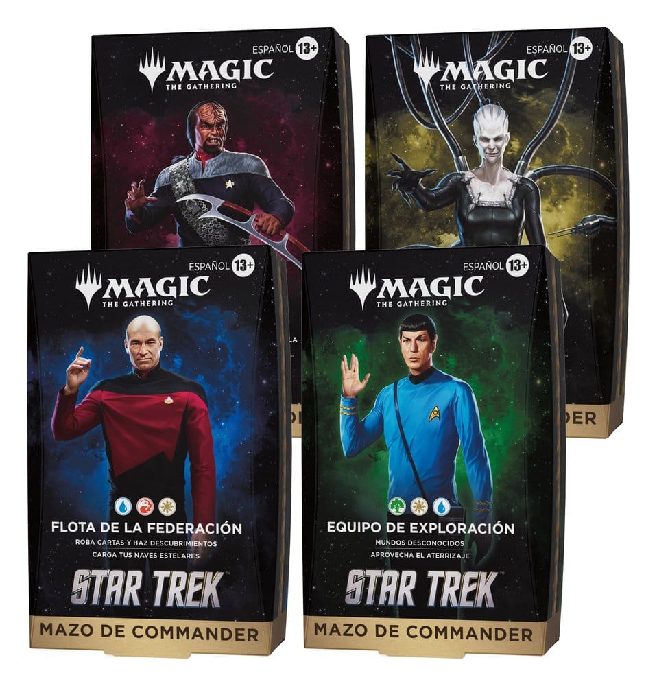 Magic the Gathering Star Trek Mazos de Commander Caja (4) castellano Frikytopia