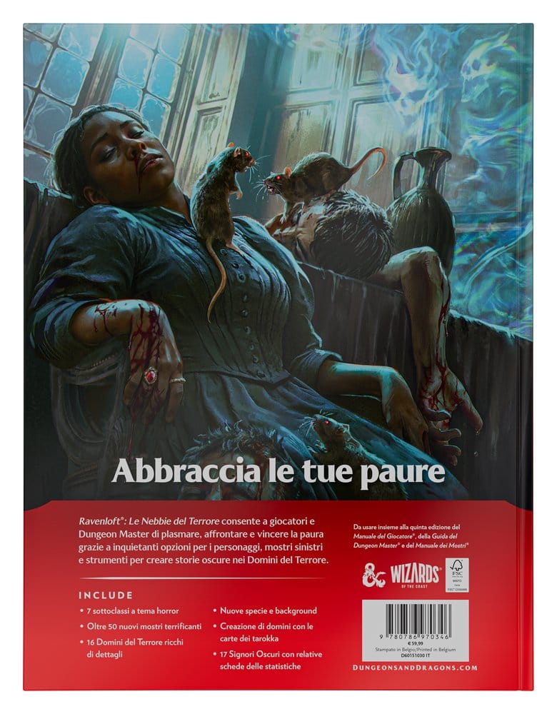 Dungeons & Dragons RPG Ravenloft: Le Nebbie des Terrore Libro *Edición Italiano*