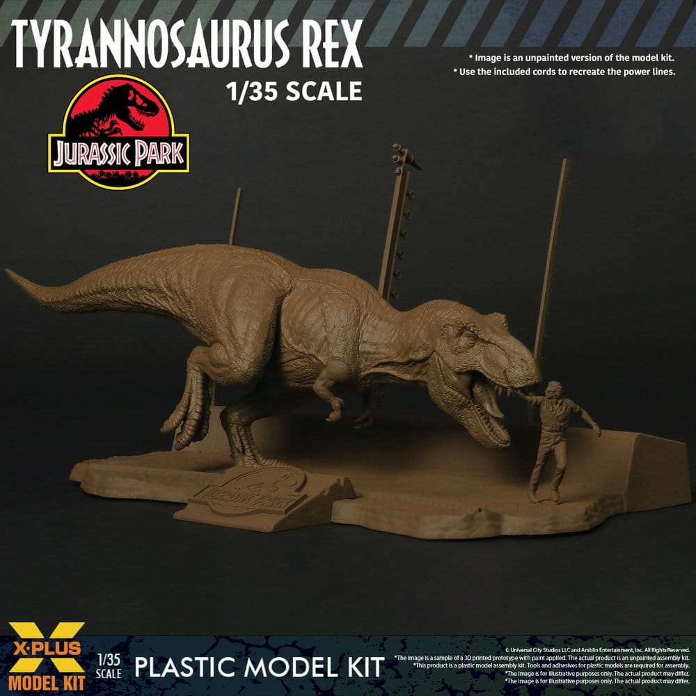 Jurassic Park Kit de Modelo de Plástico Escala 1/35 Tyrannosaurus Rex