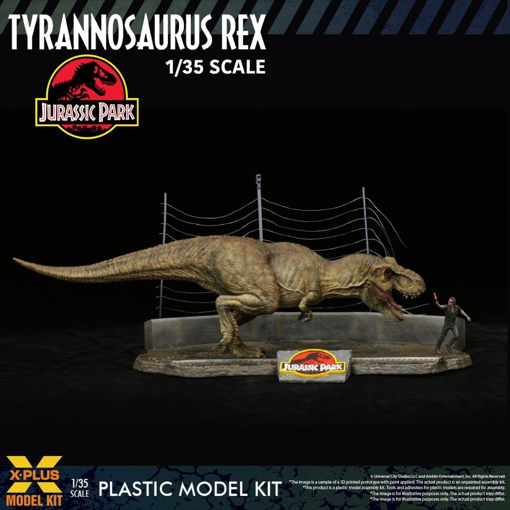 Jurassic Park Kit de Modelo de Plástico Escala 1/35 Tyrannosaurus Rex