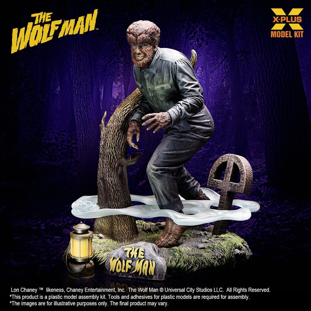 The Wolf Man Maqueta Plastic Model Kit 1/8 Lon Chaney Jr. as Wolf Man 22 cm (Reproduction)