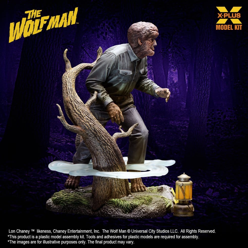 The Wolf Man Maqueta Plastic Model Kit 1/8 Lon Chaney Jr. as Wolf Man 22 cm (Reproduction)