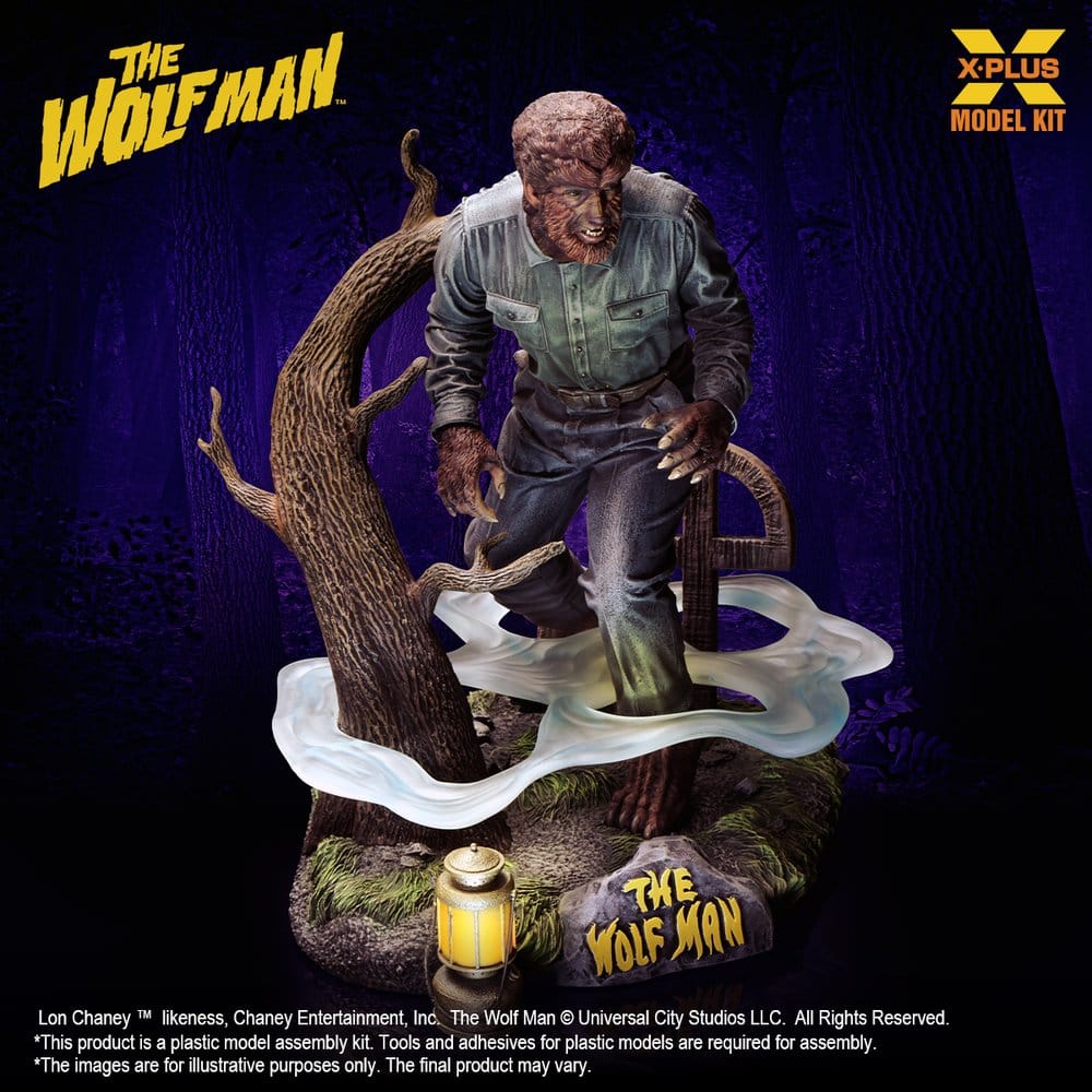 The Wolf Man Maqueta Plastic Model Kit 1/8 Lon Chaney Jr. as Wolf Man 22 cm (Reproduction)