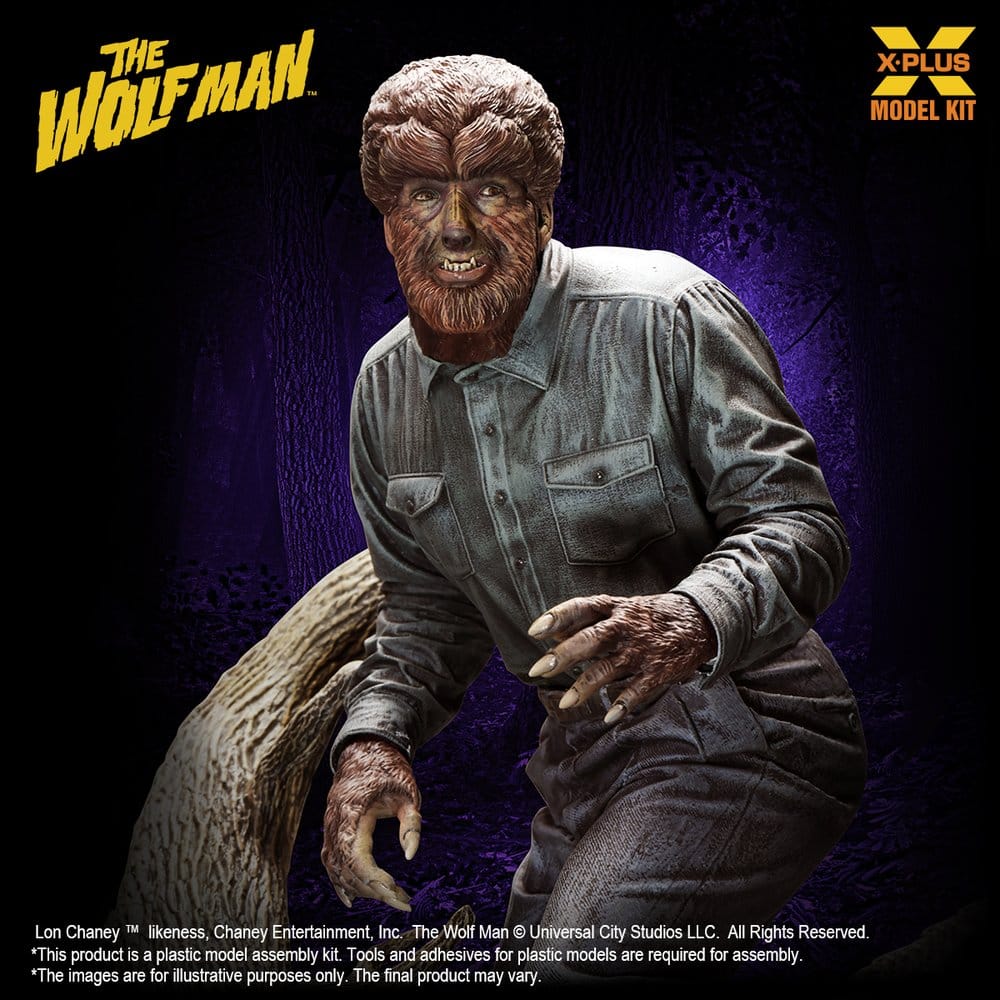 The Wolf Man Maqueta Plastic Model Kit 1/8 Lon Chaney Jr. as Wolf Man 22 cm (Reproduction)
