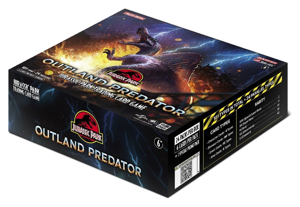 Jurassic Park TCG Outland Predator Caja de Sobres (24) *Edición Inglés* Frikytopia