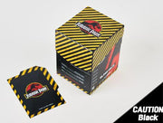 Jurassic Park TCG Caja para Cartas Caution Black 10 cm