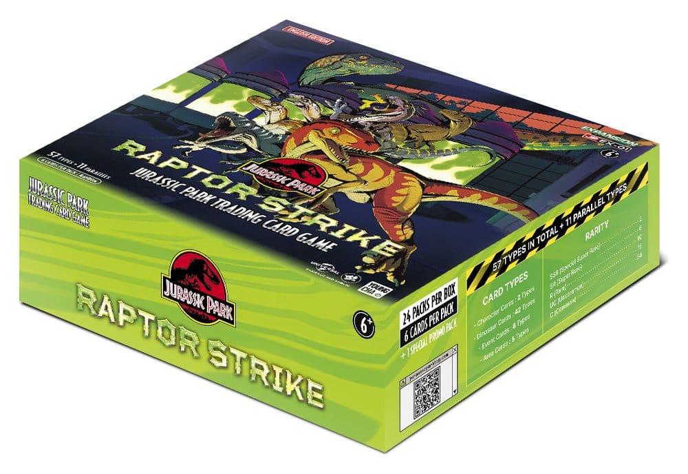 Jurassic Park TCG Raptor Strike Caja de Sobres (24) *Edición Inglés*