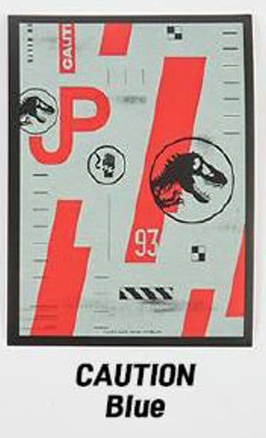 Jurassic Park TCG Fundas Cartas Caution Blue 9 cm Frikytopia