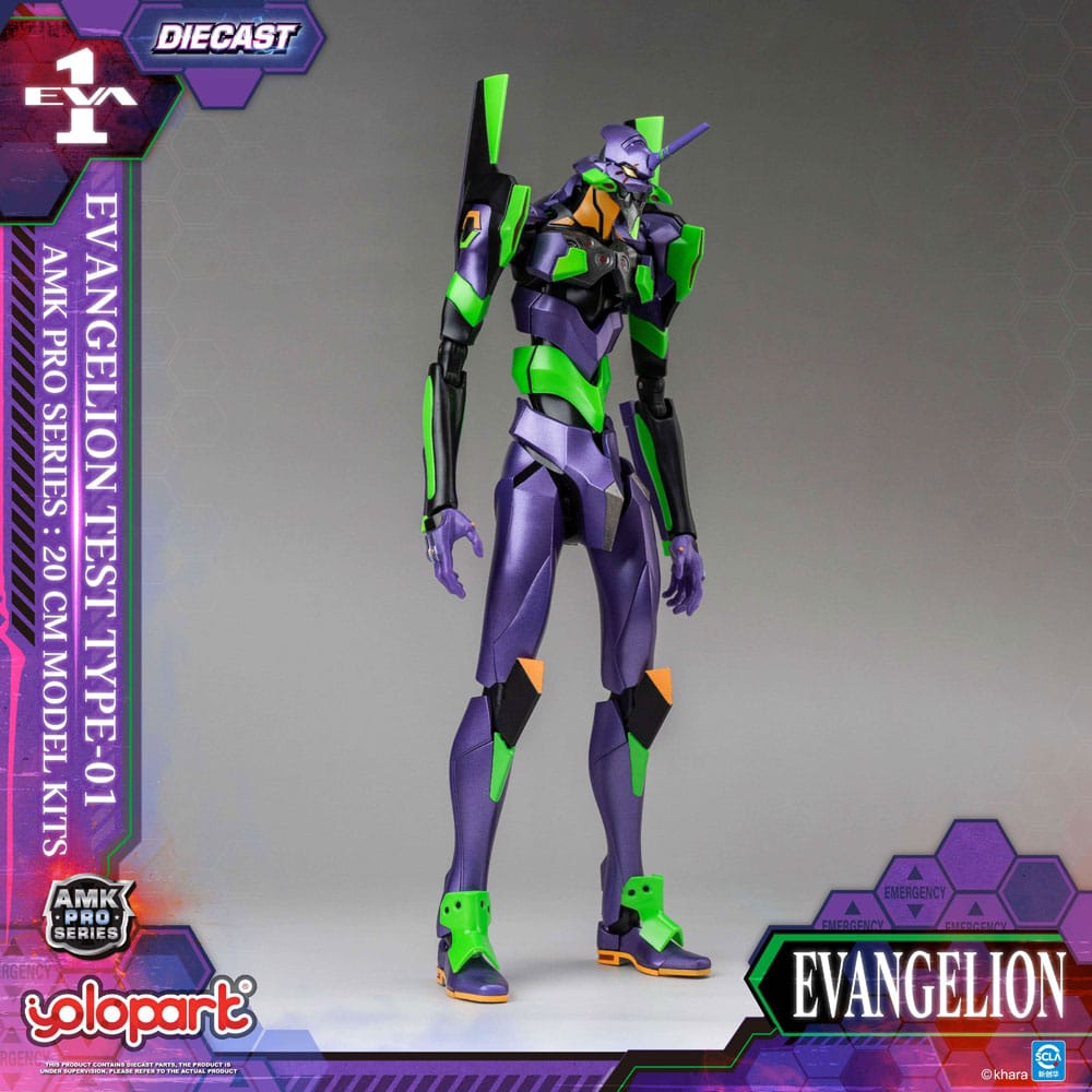 Neon Genesis Evangelion Maqueta AMK Pro Series Eva-01 Test Type 20 cm