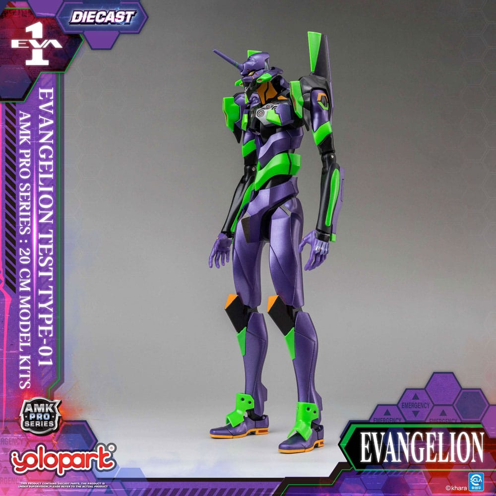 Neon Genesis Evangelion Maqueta AMK Pro Series Eva-01 Test Type 20 cm