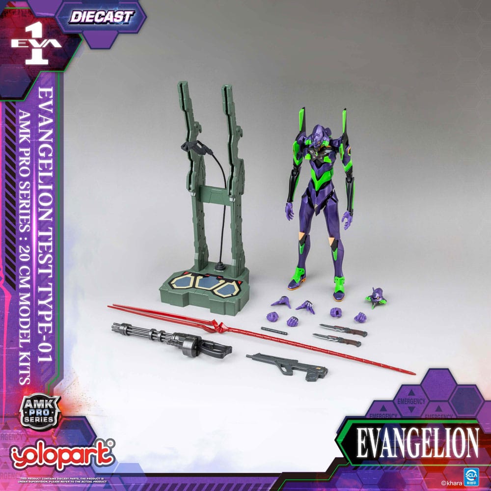 Neon Genesis Evangelion Maqueta AMK Pro Series Eva-01 Test Type 20 cm